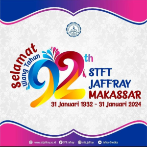 HUT STFT Jaffray Makassar yang ke-92!